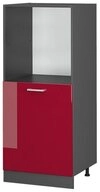Vicco Herdumbauschrank R-Line, Rot Hochglanz/Anthrazit, 60 cm (1-St)