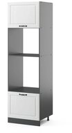 Vicco Mikrowellenumbauschrank R-Line, Wei&szlig; Landhaus/Anthrazit, 60 cm (1-St)