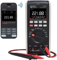 VOLTCRAFT Spannungspr&uuml;fer VOLTCRAFT VC891 Hand-Multimeter kalibriert (ISO)...