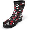 Regenliebe Blossom Night High Gummistiefel Langschaft Stiefel mit Blütenmuster
