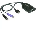 Aten KA7168 KVM-Adapter, CPU-Modul, HDMI, USB, LAN HDMI-Adapter schwarz