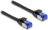 Delock 80229 - Patchkabel Cat.6a, S/FTP, 3m, schwarz LAN-Kabel, (300,00 cm)