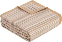 Wohndecke Jacquard Decke Malang, IBENA, mit filigranen Streifen, made in Europe