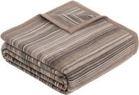 Wohndecke Jacquard Decke Malang, IBENA, mit filigranen Streifen, made in Europe