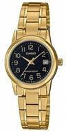 CASIO Luxusuhr #MTP-V002G-1B Men's Standard Analog Gold Tone Stainless Steel