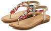 LASCANA Zehentrenner Sandale mit elastischen Riemchen und modischer Farbgebung,...