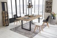 SIT Esstisch Tops&Tables, mit Tischplatte aus Wildeiche, mit Baumkante we...