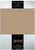 Janine Jersey Elastic Spannbetttuch 90x190 cm - 100x220 cm nougat