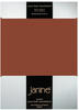 Janine Jersey Elastic Spannbetttuch 180x200 cm - 200x220 cm tabasco
