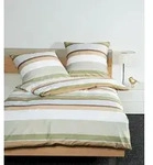 Janine Bettw&auml;sche Janine J.D. Mako-Satin Bettw&auml;sche 200x200 Streifen khaki oliv