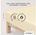 Schlafgut Spannbettlaken CASUAL Bettlaken 100% gek&auml;mmte Bio-Baumwolle, 150...