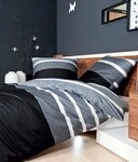 Janine Bettw&auml;sche J. D., Mako-Satin, 3 teilig, Bettw&auml;sche im Streifen-Design...