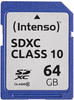 Intenso SDHC-Karte 64GB Class 10 Speicherkarte