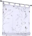 Kutti Raffrollo Bonnie, mit Schlaufen, freih&auml;ngend, halbtransparent, Polyester,