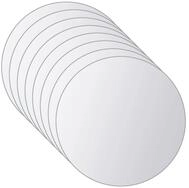 vidaXL Spiegel 16-tlg. Spiegelfliesen-Set Rund Glas (16-St)