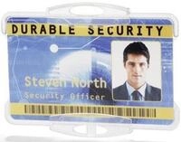 DURABLE Hinweisschild Ausweishalter 54x85mm VE=10 St&uuml;ck transparent