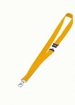 DURABLE Hinweisschild Textilband 20mm mit Karabiner 44cm gelb VE=10 St&uuml;ck