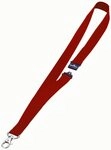 DURABLE Hinweisschild Textilband 20mm mit Karabiner 44cm rot VE=10 St&uuml;ck