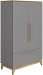 PAIDI Kleiderschrank STIENE in Beige oder Grau, 2 T&uuml;ren und 1 Schublade mit