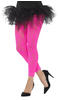 Smiffys Kostüm Spitzen-Leggings neon-pink, 80er Jahre Leggings mit floralem