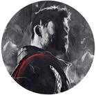 Komar Fototapete Vlies selbstklebend - Avengers Painting Thor - Gr&ouml;&szlig;e 125 x 125 cm,