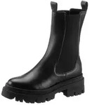 Tamaris Chelseaboots Blockabsatz, Schlupfboot, Chelseaboot f&uuml;r Damen schwarz...