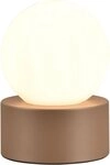 Reality Leuchten Schreibtischlampe COUNTESS, Tischleuchte Glas Kugel exkl 1x...