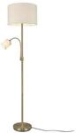 TRIO Leuchten LED Stehlampe mit Leselampe & Stoffschirm H&ouml;he 170cm,...