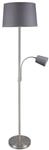 meineWunschleuchte Stehlampe mit Leselampe & Stoffschirm H&ouml;he 170cm, Lesearm,...