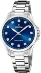 Festina Solaruhr Solar Energy F20654/4, Armbanduhr, Damenuhr, Edelstahlarmband