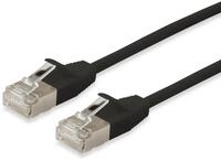 Equip Equip Patchkabel Cat6A F/FTP 2xRJ45 1.00m sw Slim LSZH Netzwerkkabel