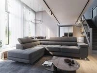 Masseno Ecksofa SELVA mit Schlaffunktion L-Form, Sofa mit Bettkasten