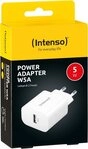 Intenso Ladeger&auml;t Power Adapter 5 Watt W5A 1x USB-A f&uuml;r 1 Ger&auml;t wei&szlig;