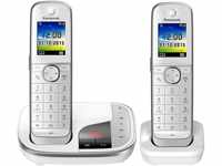 Panasonic KX-TGJ 322 GW Schnurloses DECT-Telefon (mit Anrufbeantworter, DUO