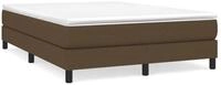 vidaXL Bettgestell, Bettrahmen Dunkelbraun 140x200 cm Stoff