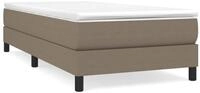 vidaXL Bettgestell, Bettrahmen Taupe 90x200 cm Stoff