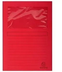 EXACOMPTA Organisationsmappe Exacompta Fenstermappe A4 25St Forever rot