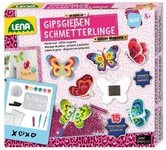 SIMM Spielwaren Kreativset Gipsgie&szlig;en Set Glitter Schmetterlinge mit Magneten