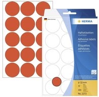 HERMA Etikett Herma 2272 Markierungspunkte Etiketten &Oslash; 32 mm Rot 480 St....