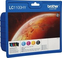 Brother 4 Brother Druckerpatronen Tinte LC-1100 HY BK / C / M / Y Multipack