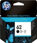 HP HP original Druckerpatrone 62 (C2P04AE) Black Tintenpatrone (3 Probemonate...