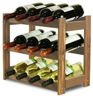 PROREGAL&reg; Weinregal PINOTWINE, HxBxT 38x43x25cm, 12 Flaschen, Natur unbehandelt
