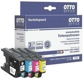 Otto Office Tintenpatrone (4-tlg., ersetzt Brother &raquo;LC1240&laquo;, schwarz, cyan,