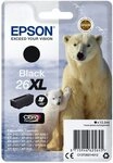 Epson Epson Druckerpatrone Tinte 26 XL T2621 BK black, schwarz Tintenpatrone