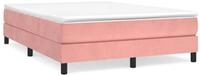 vidaXL Bettgestell, Bettrahmen Rosa 140x200 cm Samt