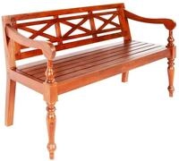 vidaXL Gartenbank vidaXL Batavia-Bank Dunkelbraun 123 cm Massivholz Mahagoni