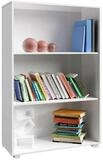 Casaria B&uuml;cherregal Vela, Wei&szlig; Holz 3 F&auml;cher 115x60x28cm Standregal K&uuml;che