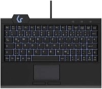 KEYSONIC KSK-3210ELU (DE), Super-Mini Tastatur, Hintergrundbeleuchtung Tastatur...