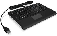 KEYSONIC ACK-3410 (US) Super-Mini Tastatur, Smart-Touchpad, USB, schwarz...