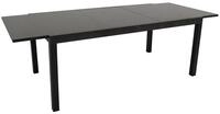 DEGAMO Gartentisch ELBA, ausziehbar 200/300x110cm, Alu + Glas anthrazit